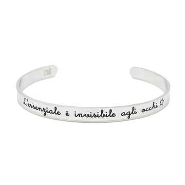 BRACCIALE RIGIDO DA FAVOLA L'ESSENZIALE E' INVISIBILE AGLI OCCHI BRAND MAD TEA