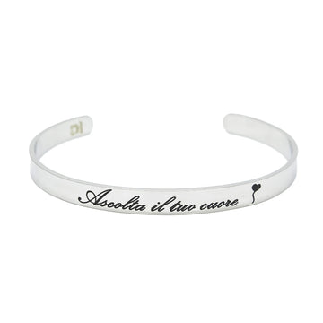 BRACCIALE RIGIDO DA FAVOLA ASCOLTA IL TUO CUORE BRAND MAD TEA