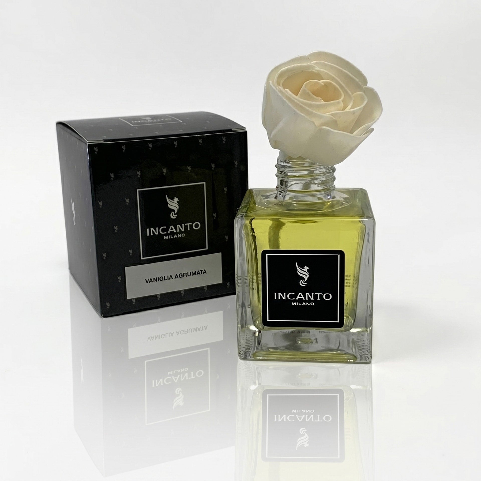 DIFFUSORE PROFUMO AMBIENTE FIORE FRAGRANZA VANIGLIA AGRUMATA BRAND CERERIA PARMA