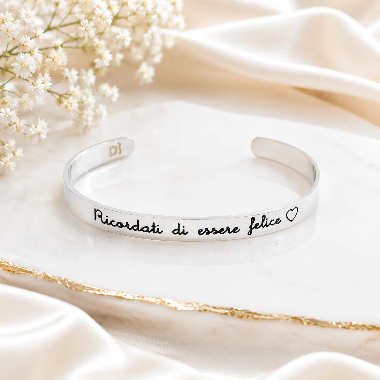 BRACCIALE RIGIDO DA FAVOLA RICORDATI DI ESSERE FELICE BRAND MAD TEA
