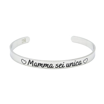 BRACCIALE RIGIDO DA FAVOLA MAMMA SEI UNICA BRAND MAD TEA
