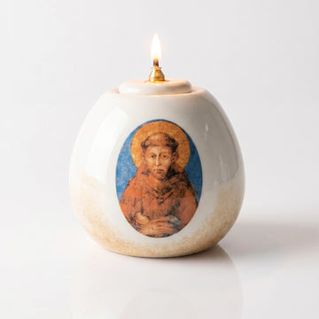 LAMPADA CERAMICA SAN FRANCESCO D'ASSISI BRAND LA GIARA