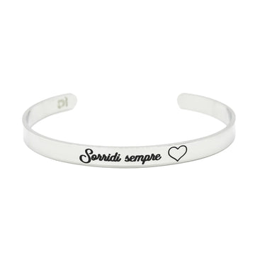 BRACCIALE RIGIDO DA FAVOLA SORRIDI SEMPRE BRAND MAD TEA